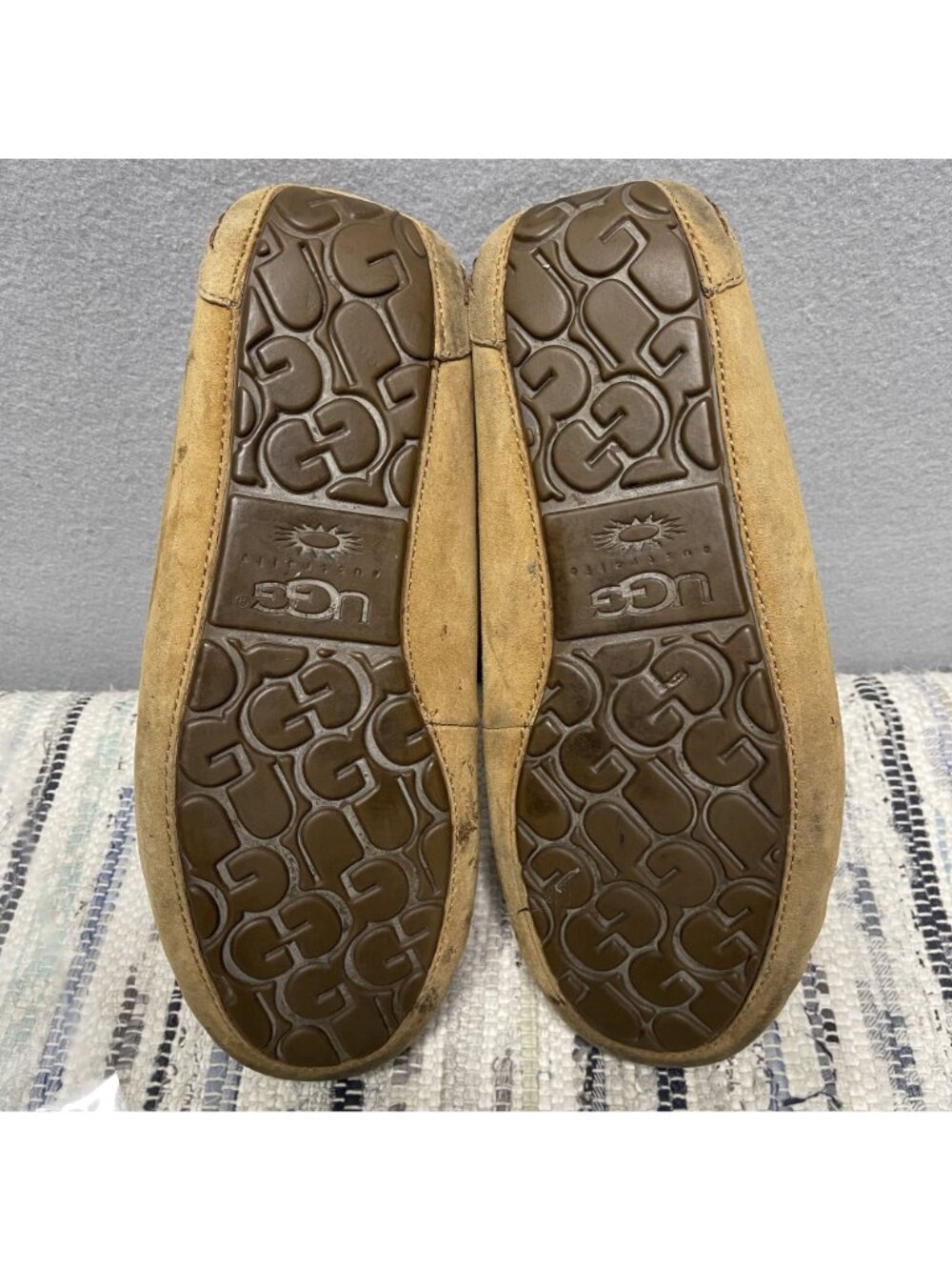 UGG Dakota Chestnut Suede Sheepskin Lined Moccasin Slippers Size 10 Women’s - Picture 6 of 11